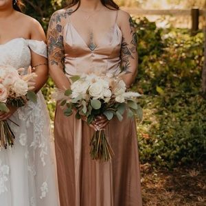 Charmeuse Bridesmaid Dress With Pockets